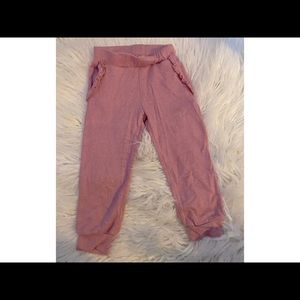 Sweater like pants for toddler girls! Blush pink